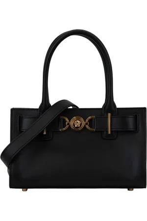 VERSACE Femme, Sacs, Noir, Taille: ONE Size Sac à Bandoulière en Cuir Femme Bouton Magnétique