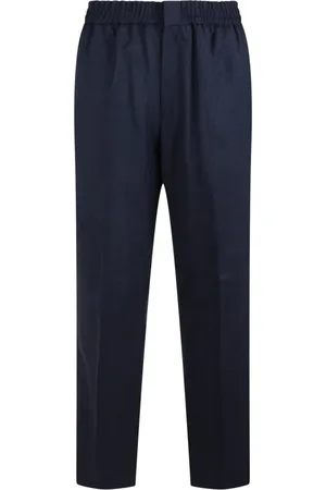 Ami Homme, Pantalons, Bleu, Taille: S Pantalon droit en laine vierge
