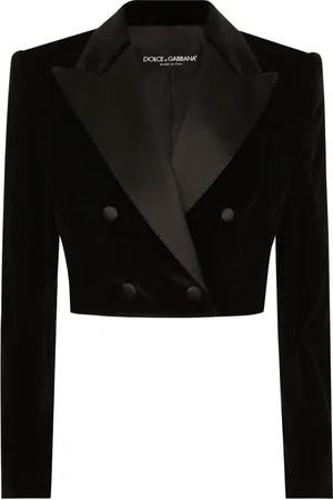 Dolce & Gabbana Femme, Vestes, Noir, Taille: 36 FR Veste Noire