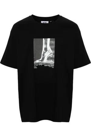 GCDS Homme, Tops, Noir, Taille: S T-shirt oversize noir