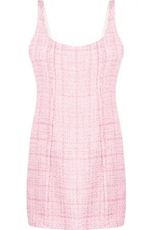 GCDS Femme, Robes, Rose, Taille: 42 FR Robe cloche en tweed rose