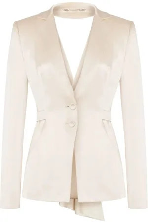 Alberta Ferretti Femme, Vestes, , Taille: 38 FR Veste Ivoire