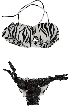 ANIYE BY Femme, Maillots de bain, Noir, Taille: 38 FR Ensemble Maillot de Bain Style Animal Floral
