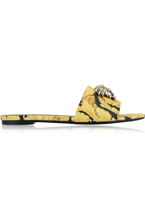 VERSACE Femme, Chaussures, Multicolore, Taille: 36 EU Sandales en cuir pour femmes
