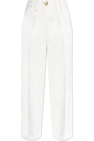 Emporio Armani Femme, Jeans, Blanc, Taille: 38 FR Jean Taille Haute