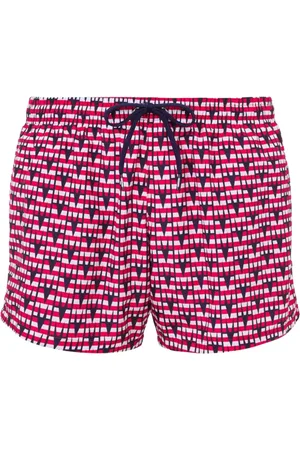 Moschino Homme, Maillots de bain, Multicolore, Taille: S Vêtements de Plage Imprimé Graphique Rouge Blanc Bleu