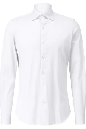 Finamore Homme, Chemises, Blanc, Taille: 2XL Chemise Slim-Fit Luigi Toronto