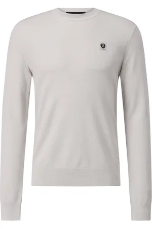 Belstaff Homme, Sweatshirts et sweats à capuche, Gris, Taille: M Pull en coton et soie