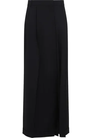 Moschino Femme, Jupes, Noir, Taille: 34 FR Jupe Noire en Laine Style Élégant