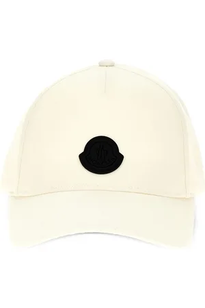 Moncler Homme, Accessoires, , Taille: ONE Size Casquette de baseball blanche avec logo