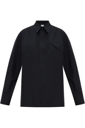 Bottega Veneta Femme, Blouses et Chemises, Noir, Taille: 34 FR Chemise en laine avec poche