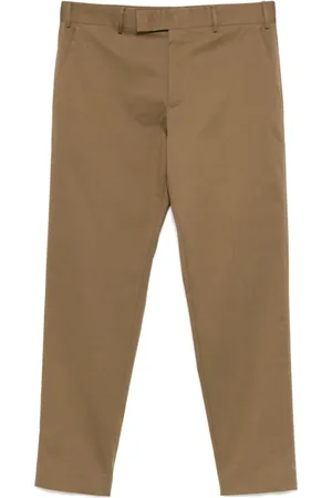 PT Torino Homme, Pantalons, Brun, Taille: 2XL Pantalon en Gabardine Marron Caramel