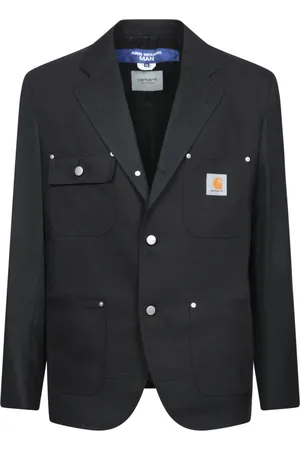 JUNYA WATANABE Homme, Vestes, Noir, Taille: S Blazer en Laine Noir Élégant Coupe Ajustée