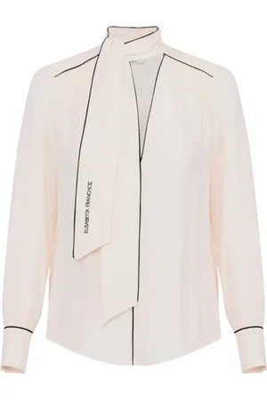 Elisabetta Franchi Femme, Blouses et Chemises, , Taille: 38 FR Chemise Casual Élégante en Georgette