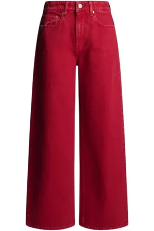 Pepe Jeans Femme, Jeans, Rouge, Taille: W26 Wide Leg Jeans