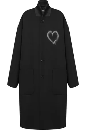 Moschino Femme, Manteaux, Noir, Taille: 36 FR Manteau Long