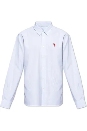 Ami Homme, Chemises, Bleu, Taille: S Chemise avec Logo