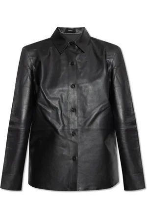 THEORY Femme, Vestes, Noir, Taille: 40 FR Veste en cuir
