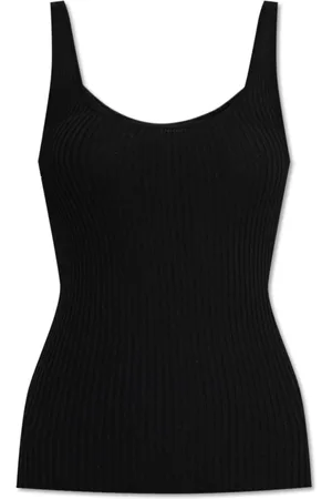 THEORY Femme, Tops, Noir, Taille: 40 FR Haut sans manches côtelé