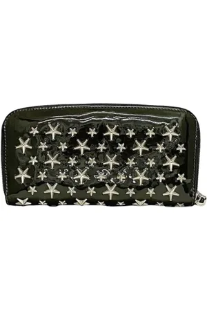 Jimmy Choo Femme, Pre-owned, Noir, Taille: ONE Size Pre-owned Cuir petite-maroquinerie