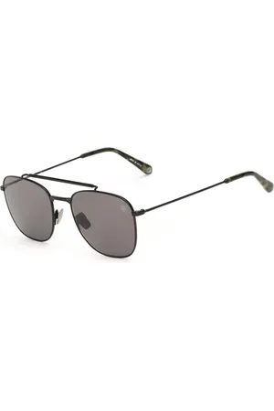 Belstaff Unisex, Accessoires, Noir, Taille: ONE Size Lunettes de soleil en titane avec protection UV