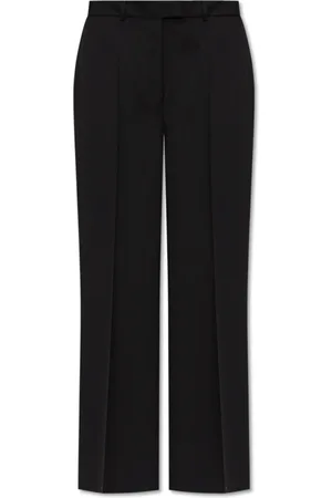 OFFICINE GENERALE Femme, Pantalons, Noir, Taille: 38 FR Pantalon en laine avec pli