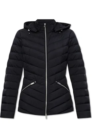 Moose Knuckles Femme, Vestes, Noir, Taille: 36 FR Doudoune avec capuche amovible