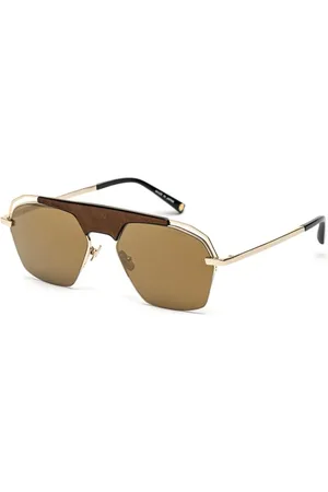 Belstaff Homme, Accessoires, Jaune, Taille: ONE Size Lunettes de soleil en titane avec verres Carl Zeiss