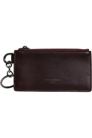 Dolce & Gabbana Homme, Accessoires, Brun, Taille: ONE Size Porte-cartes en Cuir de Veau Marron