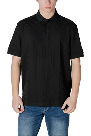 Armani Exchange Homme, Tops, Noir, Taille: XL Polo en coton