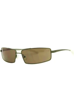Adolfo Dominguez Femme, Accessoires, Vert, Taille: ONE Size Lunettes de soleil en métal vert avec fonctions de protection