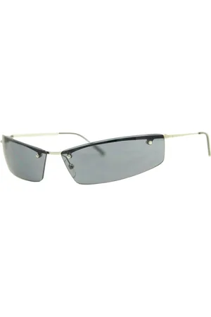 Adolfo Dominguez Femme, Accessoires, Gris, Taille: ONE Size Lunettes de Soleil en Métal Argenté avec Détails en Acétate