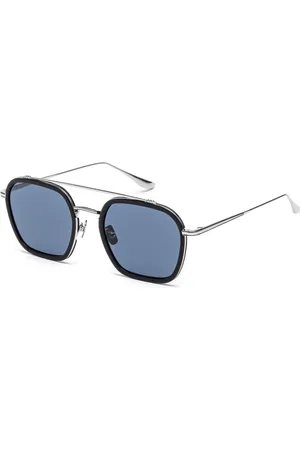 Belstaff Homme, Accessoires, Gris, Taille: ONE Size Lunettes de Soleil en Acier Inoxydable Faites à la Main avec Protection UV