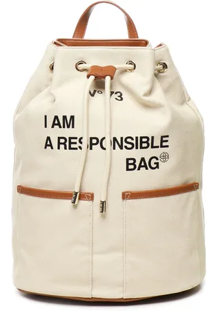 V°73 Femme, Sacs, , Taille: ONE Size Sac à dos en toile avec cordon de serrage