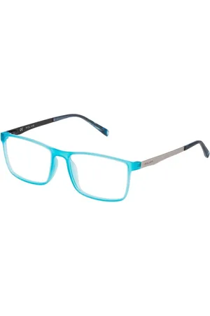 Police Homme, Accessoires, Bleu, Taille: ONE Size Lunettes en Plastique Bleu avec Cadran Bleu