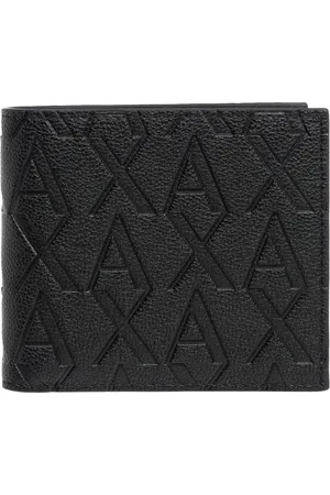 Armani Exchange Homme, Accessoires, Noir, Taille: ONE Size Portefeuille Logo et Uni avec Fentes pour Cartes