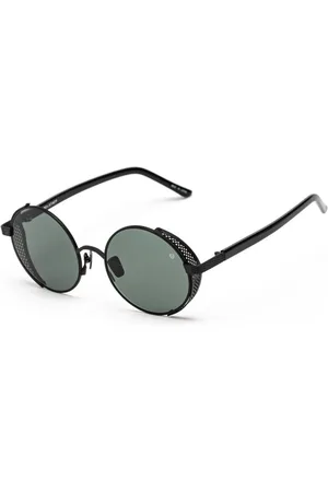 Belstaff Femme, Accessoires, Noir, Taille: ONE Size Lunettes de Soleil en Acier Inoxydable Noir Femme
