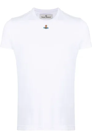Vivienne Westwood Homme, Tops, Blanc, Taille: XS Orb Logo T-shirts et Polos Blancs