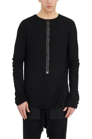 ISAAC SELLAM EXPERIENCE Homme, Tops, Noir, Taille: S Modal Cashmere T-Shirt