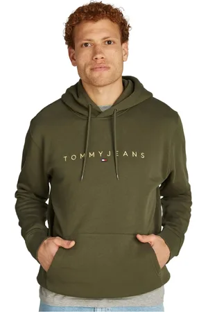 Tommy Hilfiger Homme, Sweatshirts et sweats à capuche, Vert, Taille: XL Sweat à capuche avec logo brodé en vert