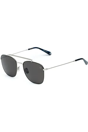 Belstaff Unisex, Accessoires, Gris, Taille: ONE Size Lunettes de Soleil en Titane Faites à la Main avec Verres Zeiss