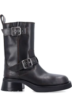 Miista Femme, Chaussures, Noir, Taille: 40 EU Bottes Cheville Marron Fermées Style Renate