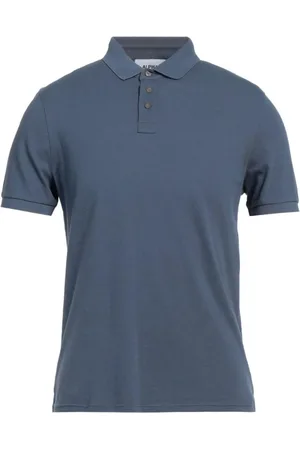 ALPHA STUDIO Homme, Tops, Bleu, Taille: XL Polo Bleu avec Trois Boutons