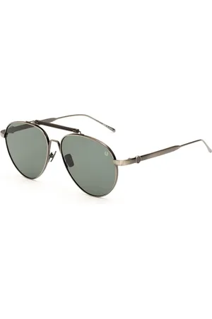 Belstaff Homme, Accessoires, Gris, Taille: ONE Size Lunettes de Soleil en Acier Inoxydable Faites à la Main avec Protection UV