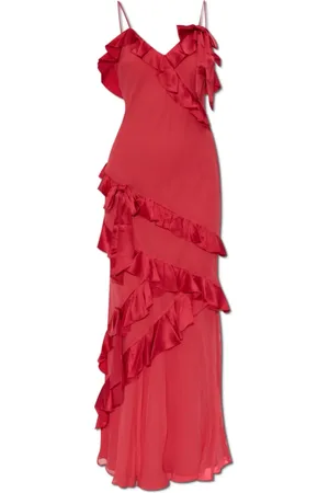 LOVESHACKFANCY Femme, Robes, Rouge, Taille: 36 FR Robe Rialto