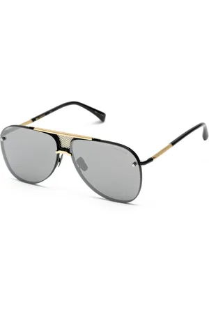 Belstaff Homme, Accessoires, Noir, Taille: ONE Size Lunettes de Soleil en Titane avec Verres Miroir Fabriquées à la Main au Japon