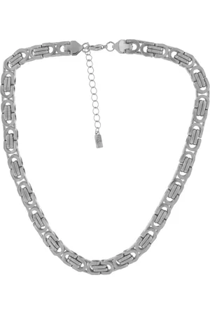 Dansk Copenhagen Femme, Accessoires, Gris, Taille: ONE Size Collier Chunky Link, Imperméable & Courageux