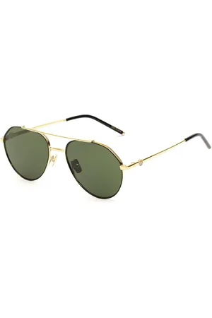 Belstaff Unisex, Accessoires, Jaune, Taille: ONE Size Lunettes de soleil en titane avec verres Carl Zeiss