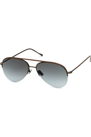 Belstaff Homme, Accessoires, Brun, Taille: ONE Size Lunettes de soleil en titane avec protection UV