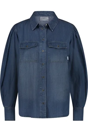 Fabienne Chapot Femme, Blouses et Chemises, Bleu, Taille: 38 FR Fabienne Blouse